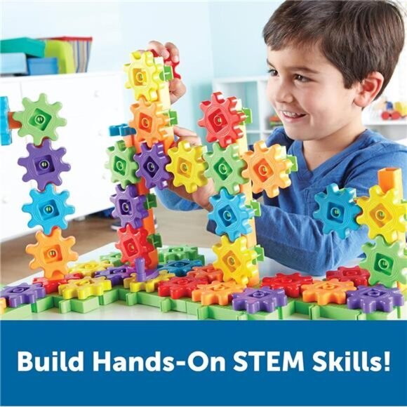 Kids Learning Resources Educational Blocking Toys 100-Piece Deluxe Building Set - Picture 3 of 6